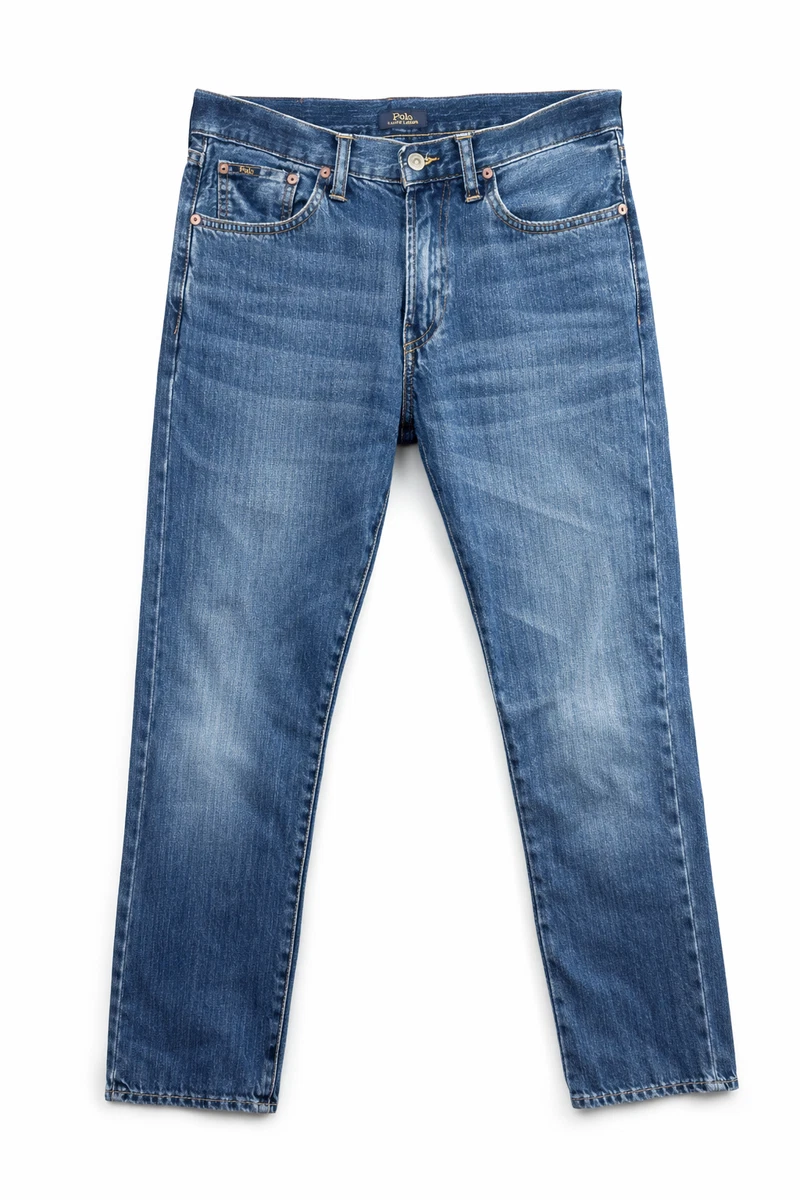 新品 Polo Ralph Lauren Straight 30/30 Polo Ralph Lauren Blue Varick Slim Straight Jeans, US 33x30 at
