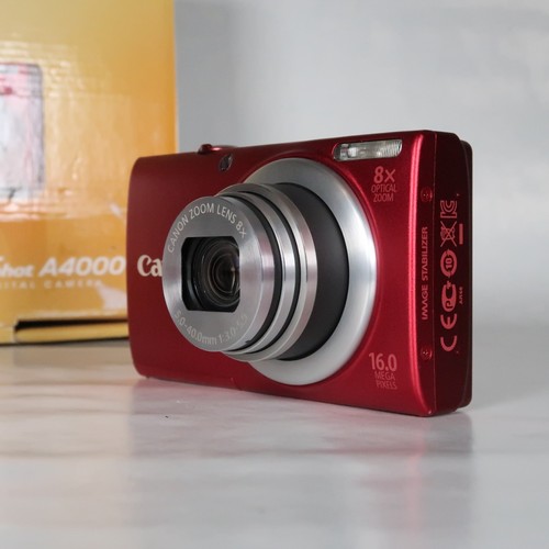 Canon PowerShot A4000 IS Digital Camera Red 16MP 8x, Case, SD Card 16Gb - Great - Picture 11 of 22
