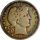 1912-D Barber Half Dollar - Pretty Toning