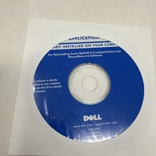 Dell Reinstalling Sonic MyDVD 5.0 Limited Edition and RecordNow 6.5 Software CD