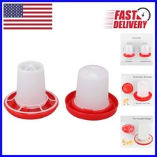 Mini Poultry Feeder and Waterer Kit - Perfect for Turkey, Quail, and Chicks