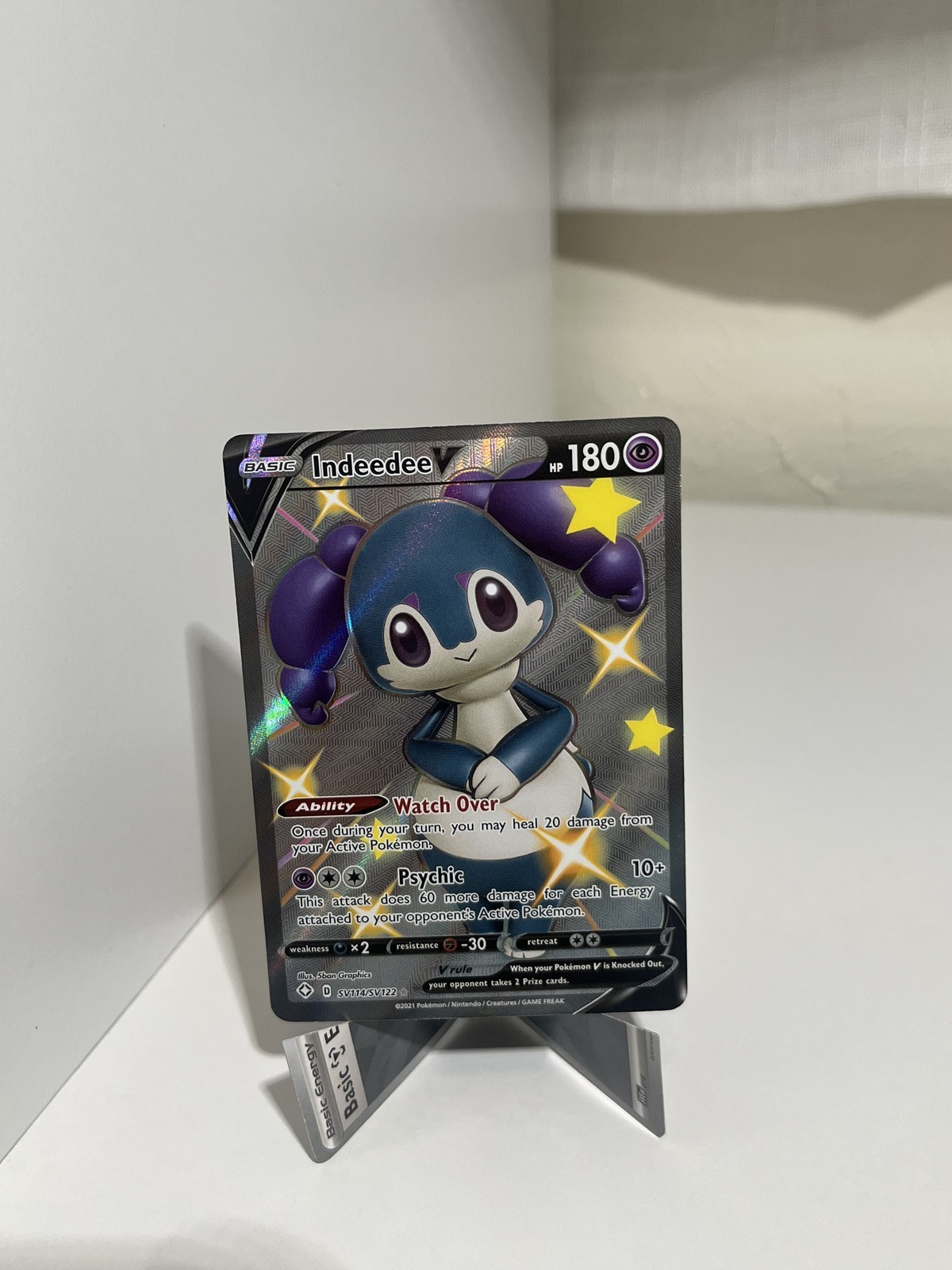 Indeedee V Shiny Holo Rare Shining Fates: Shiny Vault SV114/SV122 NM