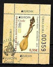 Czarnogóra 2014: EUROPA: instrumenty muzyczne, łuk stemplowany
