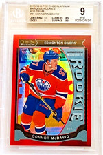 2015-16 O-PEE-CHEE PLATINUM OPC RED PRISM SP ROOKIE BGS 9 M1 CONNOR MCDAVID /149