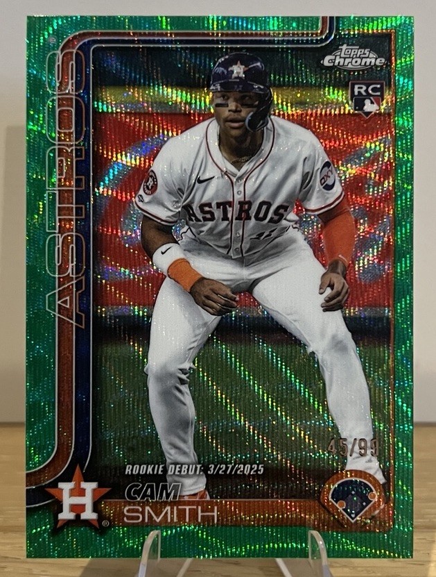2025 Topps Chrome Update - Cam Smith #USC19 Green Wave Refractor /99 (RC)