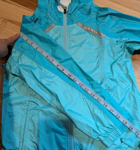 LL Bean Kids Rain Jacket/ Windbreaker Size S8 Teal/Light Azure New w/tags - Picture 5 of 10
