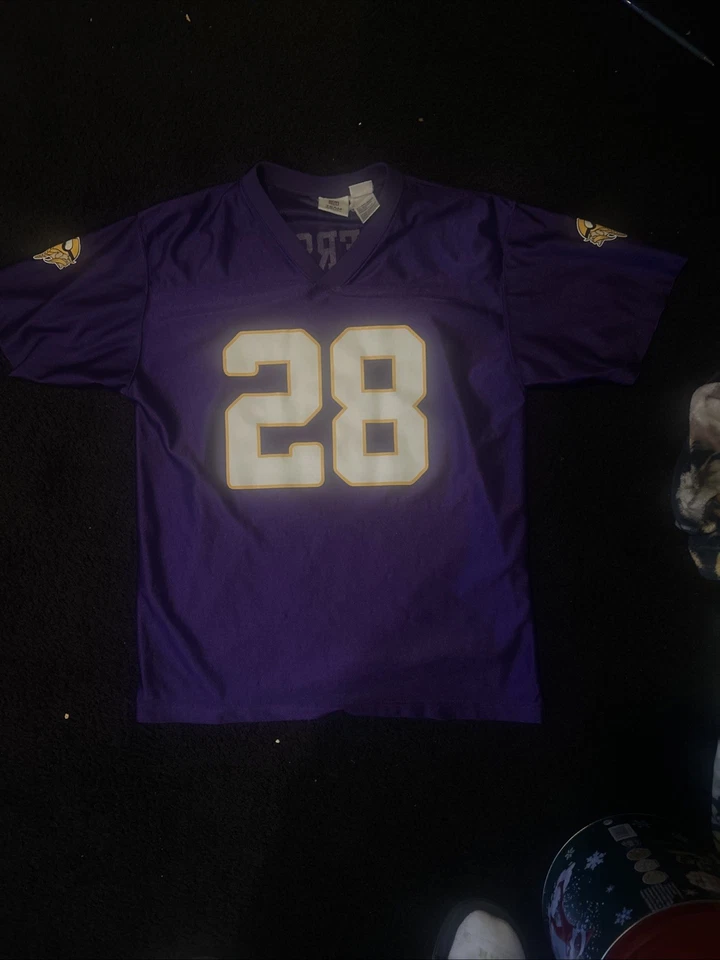 Adrian Peterson Minnesota Vikings número 28 niños extra grande 18-20 NFL Foto 2 de 4