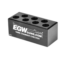 Evolution Gun Works Ammo Chamber Checker 10mm 7 Hole Black - 70135