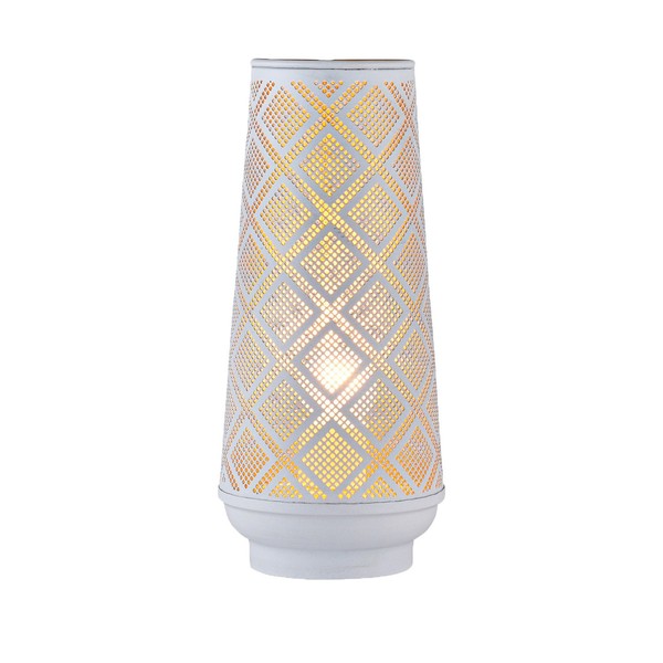 Boho Deko Stehlampe Tischlampe Lampe Qantas Klein Weiss-image