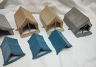 Vintage Marx Battleground Playset Vinyl Tents Group of 7