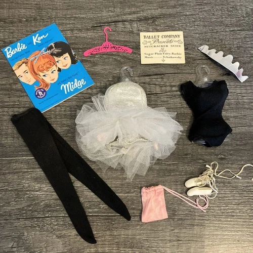 Vintage Barbie 989 Ballerina (1961–1965) – COMPLETE Fashion Set Mostly MINTY