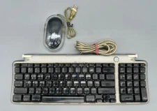 1999 Apple M2452 USB Wired Keyboard PLUS Apple Pro Mouse USB READ DESCRIPTION