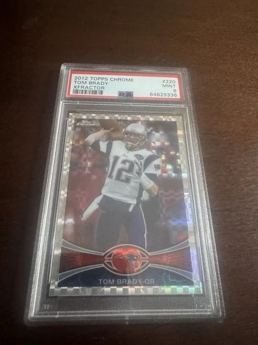 2012 Topps Chrome - Tom Brady #220 X-Fractor PSA 9 Mint