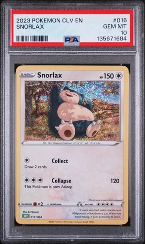 2023 #016 SNORLAX PSA 10