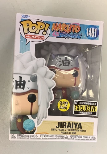Funko Pop! Naruto Shippuden Jiraiya #1481 GITD Entertainment Earth Exclusive