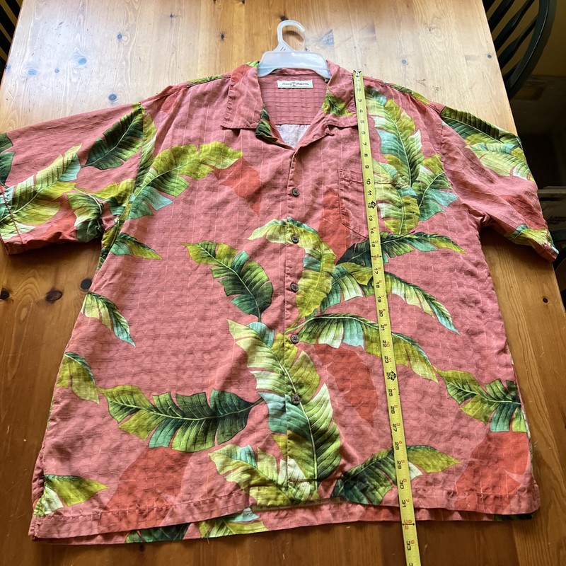 Tommy Bahama Men’s Size XXL Silk Button Down Hawaiian Shirt