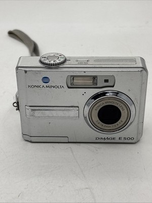 Minolta Konica Dimage E500 Digital Camera 5MP  12x Zoom 512 MB SD Card