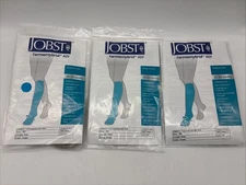 3-NEW Jobst Farrow Hybrid AD1 Wide Size Medium Foot Compression 20-30 mmHg Taupe