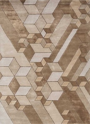 clay/beige hand tufted Rug living room kitchen hall office Bed room