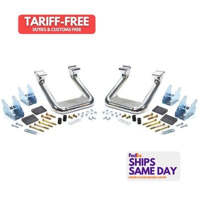 Carr 103992, 2 Pack Polished Aluminum Hoop Ii Multi Mount Step Polished Each - Picture 1 of 10