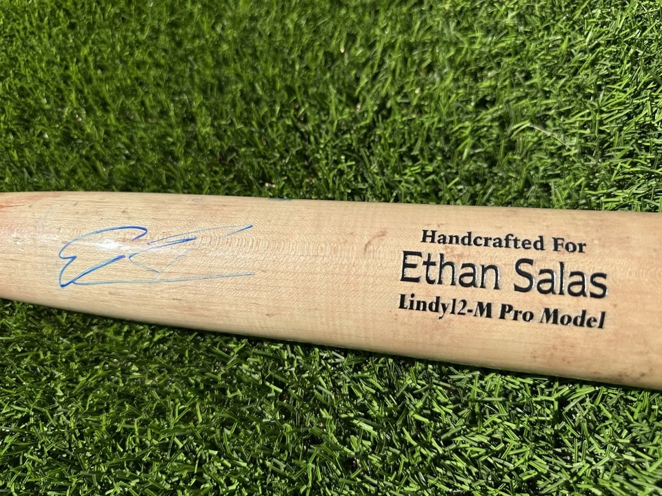 San Diego Padres Ethan Salas Signed 2023 Game Used Cracked Marucci Bat Prospect - Image 4 of 4