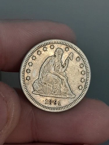 1891- S Seated Liberty Quarter