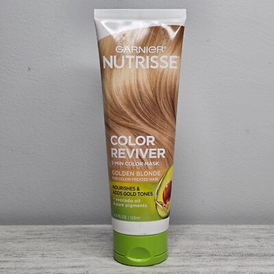GARNIER Nutrisse Color Reviver 5-Min Color Mask Golden Blonde 4.2 fl oz NEW