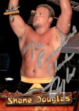 Shane Douglas Signed 1999 Topps WCW NWO Embossed Card #21 WWE WWF