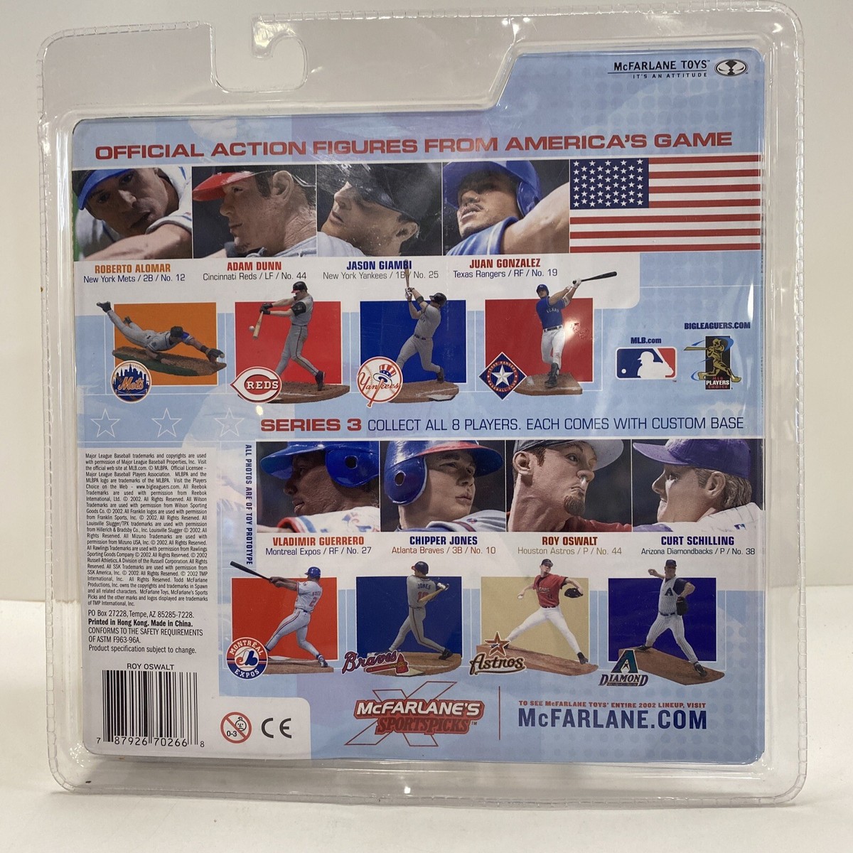 Roy Oswalt Mcfarlane Sportspicks MLB Series 3 Red Jersey Houston