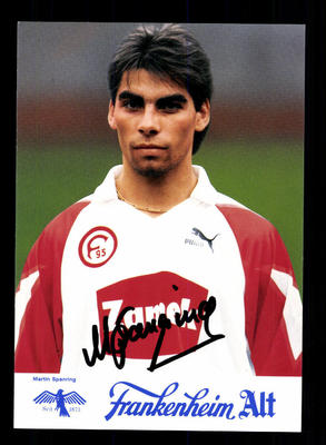 Martin Spanring Autogrammkarte Fortuna Düsseldorf 1991-92 Original Sign+A 161338