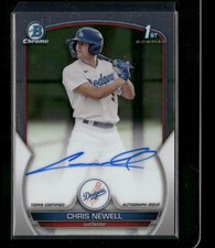 2023 Bowman Chrome #CPA-CN Chrome Prospect Autographs Chris Newell