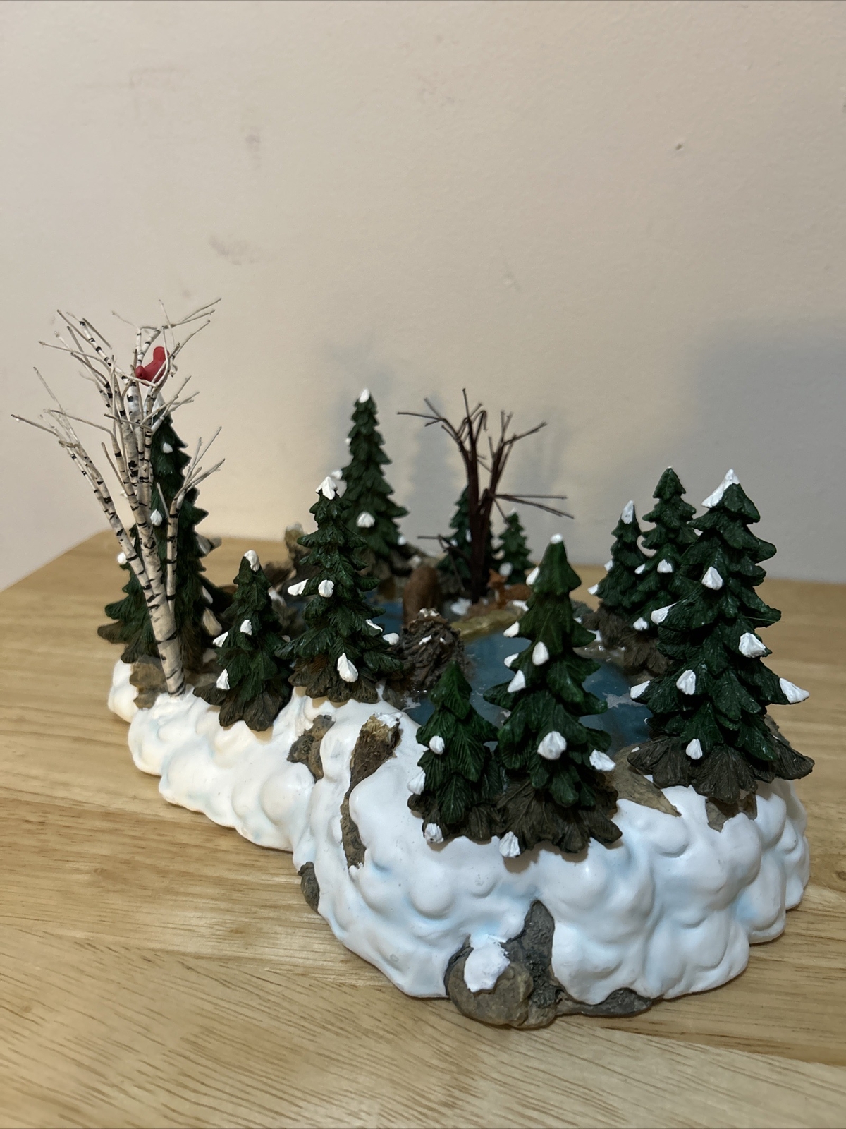 Dept 56 52651 Village Mill Creek Pond wild life forest eBay