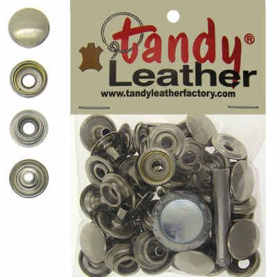 Tandy Leather 5/16 Inch Post Line 24 Snap fastener kit CT.15 w/Tools - Nickel