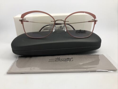 SILHOUETTE 7608 40 6057 17-140 Rimless Pink Beige Eyeglass  display picture 1