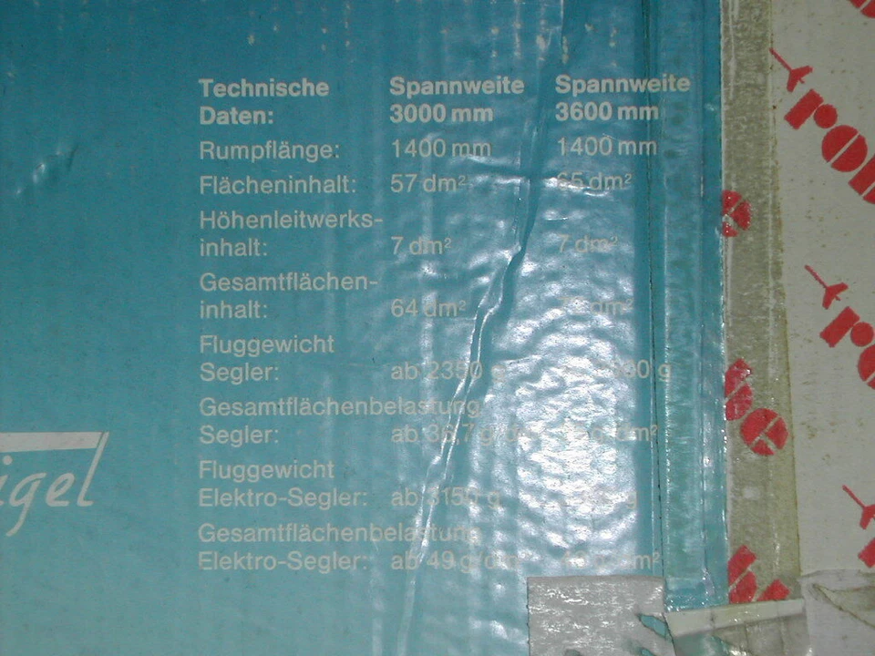 VINTAGE NIB ROBBE ASH-25 GLIDER KIT - Image 3 of 4