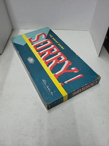 Vintage 1954 Sorry! Board Game Cards and Mover Pieces by Parker Brothers