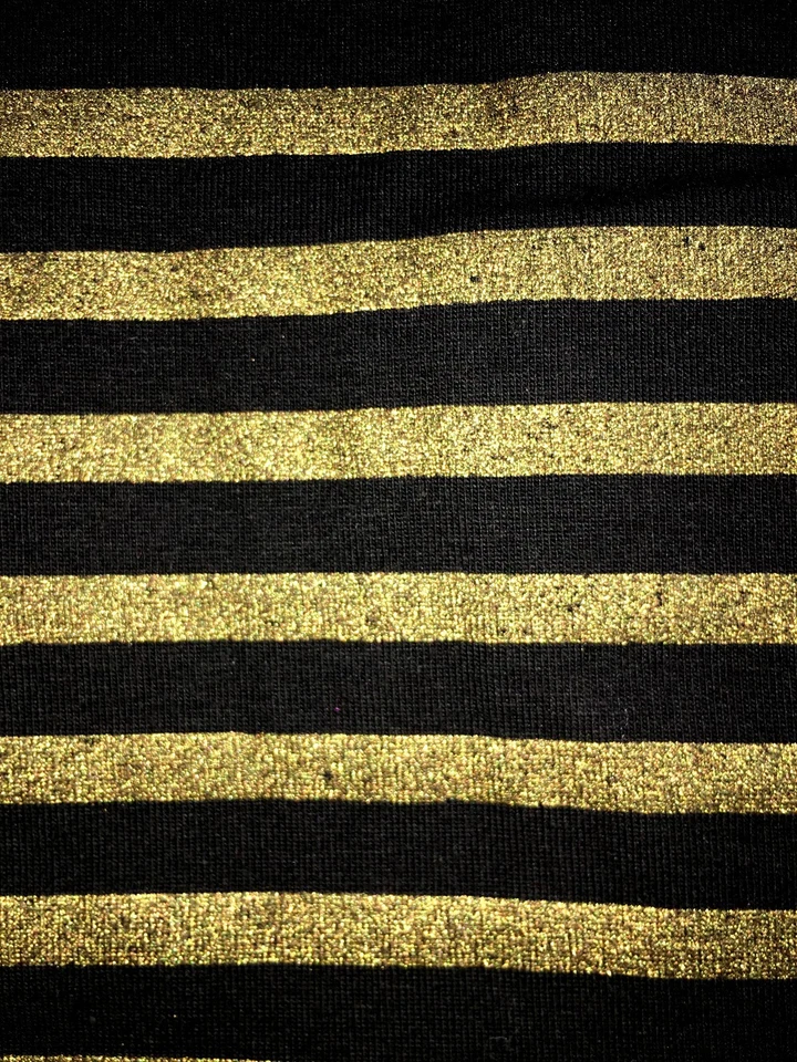 Leggings a rayas negras y doradas para niñas Haven Foto 2 de 2