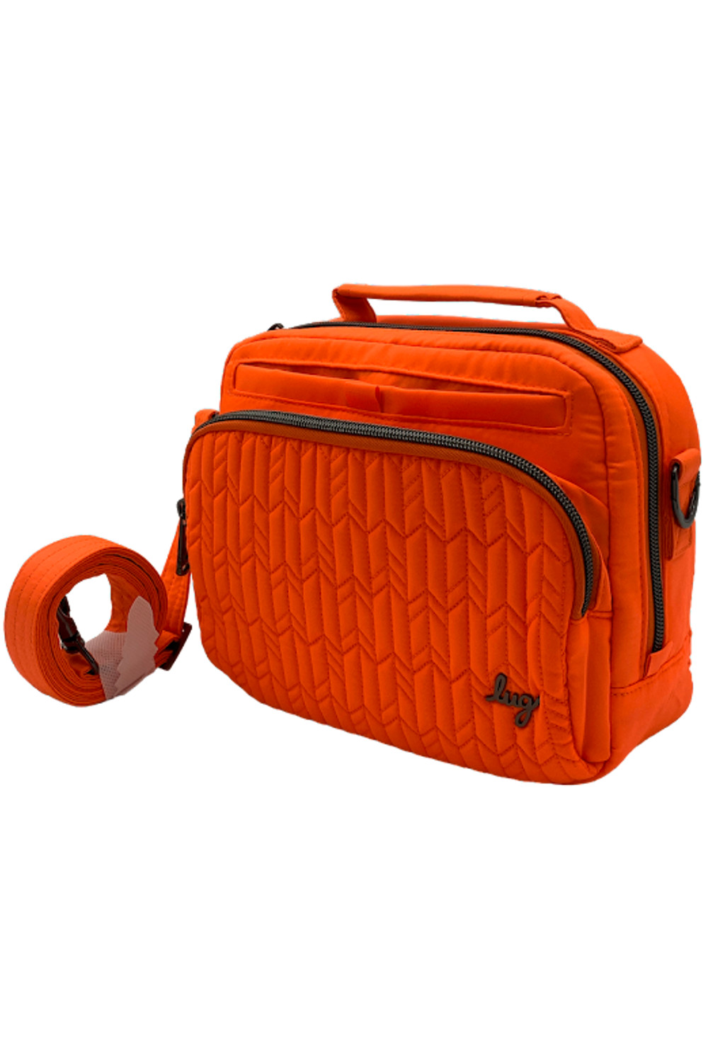 Выступающая Стеганая верхняя ручка Crossbody Ranger Mini Coral 7890₽