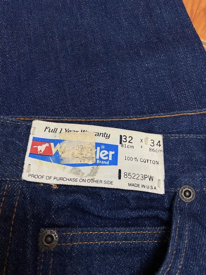 Vintage Wrangler Denim 80s Deadstock. - Image 4 of 4