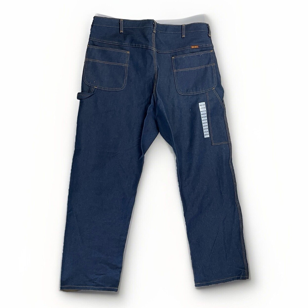 Vintage NWOT Big Ben Dark Denim Utility Jean Mens Sz 40x30