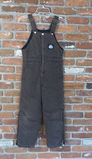 Polar King by Key for Kids Brown Insulated Bib Overalls Size Medium 30 X 22