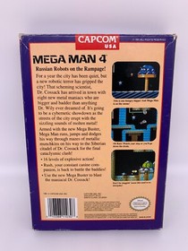 MEGA MAN 4 Nintendo Entertainment System NES CIB Complete Box Manual Authentic