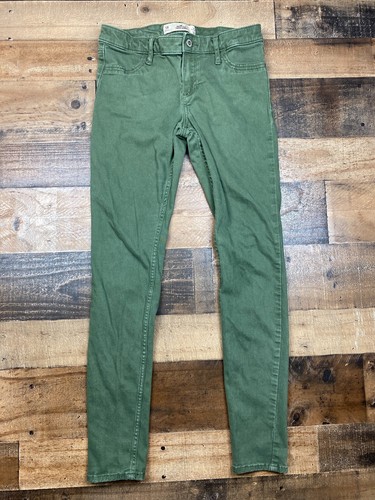 Hollister Womens Olive Green Denim 