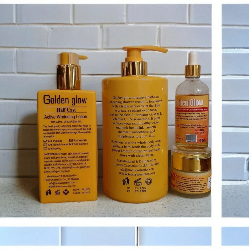 Golden Glow Active Intensive Goat Milk Shower Cream, Lotion, Serum & Face Cream - Image 4 of 4