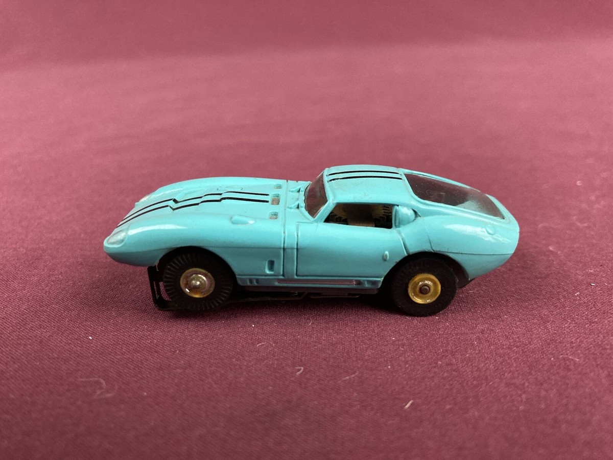 Vintage Aurora T-Jet HO Scale Ford Cobra GT Slot Car Turquoise | eBay