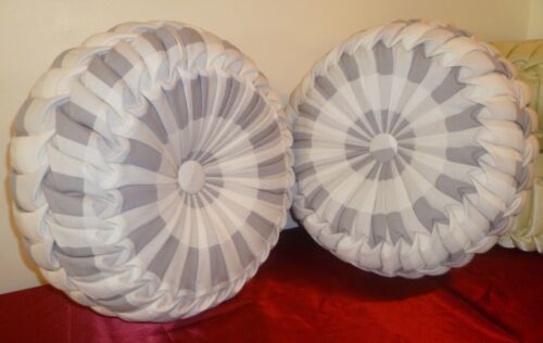 Custom Made Round Pillows Gray/Beige for sofa/ bed New Release! - Picture 1 of 10