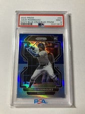 Julio Rodriguez 2022 Panini Prizm Rookie RC Navy Carolina Blue PSA 9 Mariners