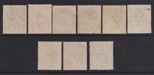 AUSTRALIA 1915-24: Used single Cr/A wmk KGV higher values (9) cv $170 - Bild 2 von 2