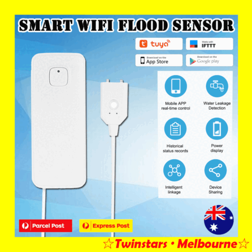 AU Wireless Smart WIFI Water Flood Sensor Leakage Detector Home Alarm Connection - Picture 2 of 11