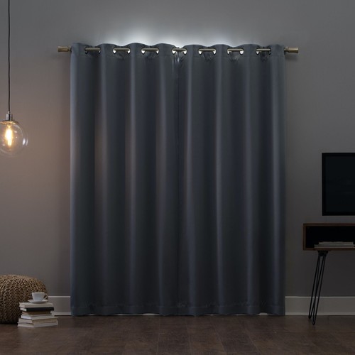 Sun Zero Oslo Theater Grade 95Lx52W" Grommet 100% Blackout Window Curtain Panel - Picture 3 of 4